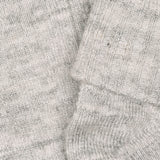 Minymo Light Grey Melange Baby 2X2 Rib Ull Strømper 2-Pakning