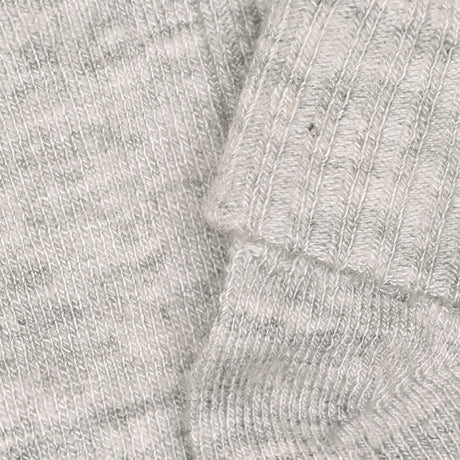 Minymo Light Grey Melange Baby 2X2 Rib Ull Strømper 2-Pakning