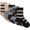 Minymo Blau Gray Strømper M/ Pattern (5-Pack)