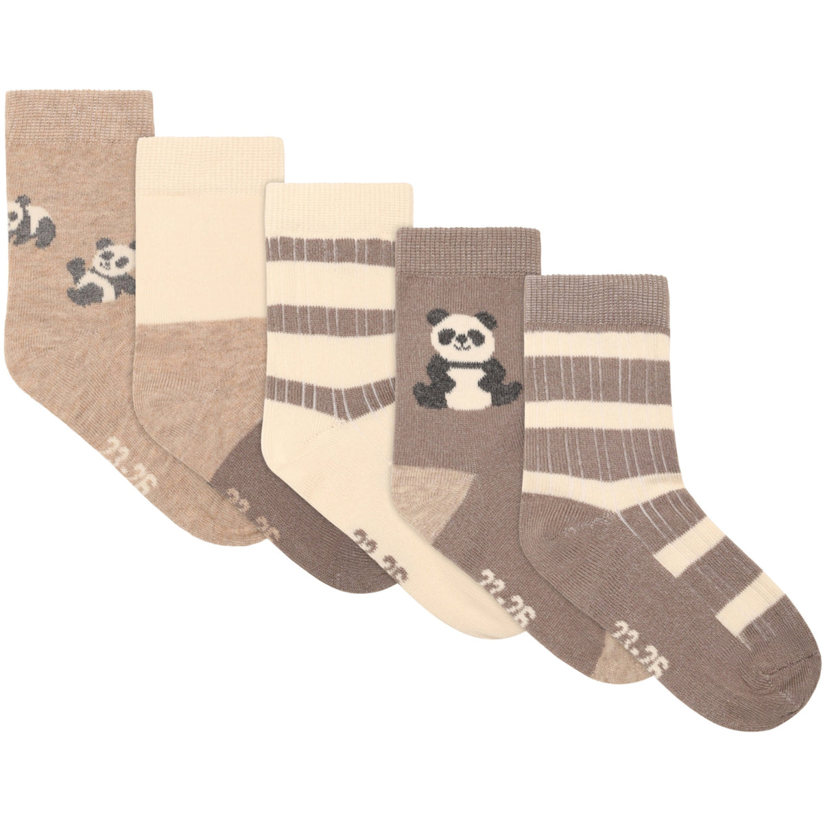 Minymo Offwhite Strømper M/ Pattern (5-Pack)