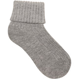Minymo Blau Gray Baby 2X2 Rib Strømpe (3-Pack)