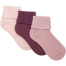 Minymo Elderberry Baby 2X2 Rib Strømpe (3-Pack)