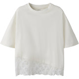 Name It Cloud Dancer Nkfroella Ss Nreg Topp