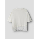 Name It Cloud Dancer Nkfroella Ss Nreg Topp