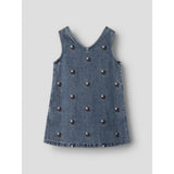 Lil'Atelier Dark Blue Denim Flower Emb Nmfroberta Dnm Spencer 6288-Se Lil