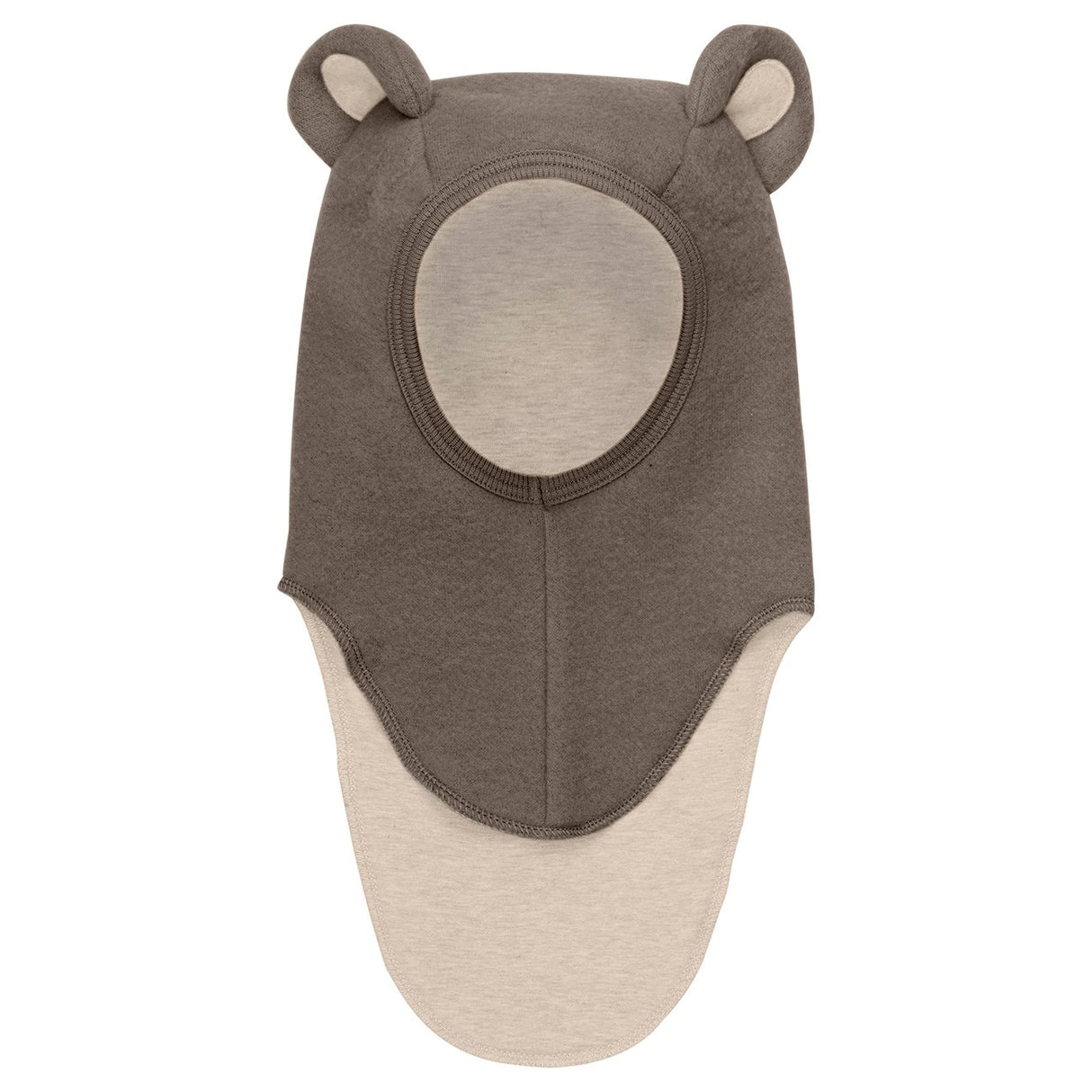 Huttelihut Brown Melange Balaclava Ull Fleece W. Lin.