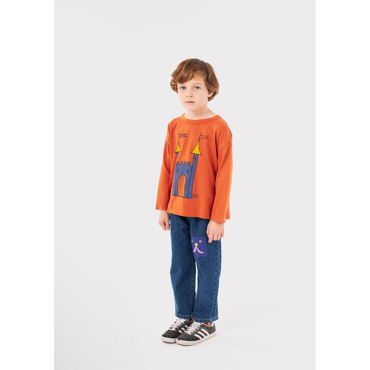 Bobo Choses Orange Faraway Castle Bluse