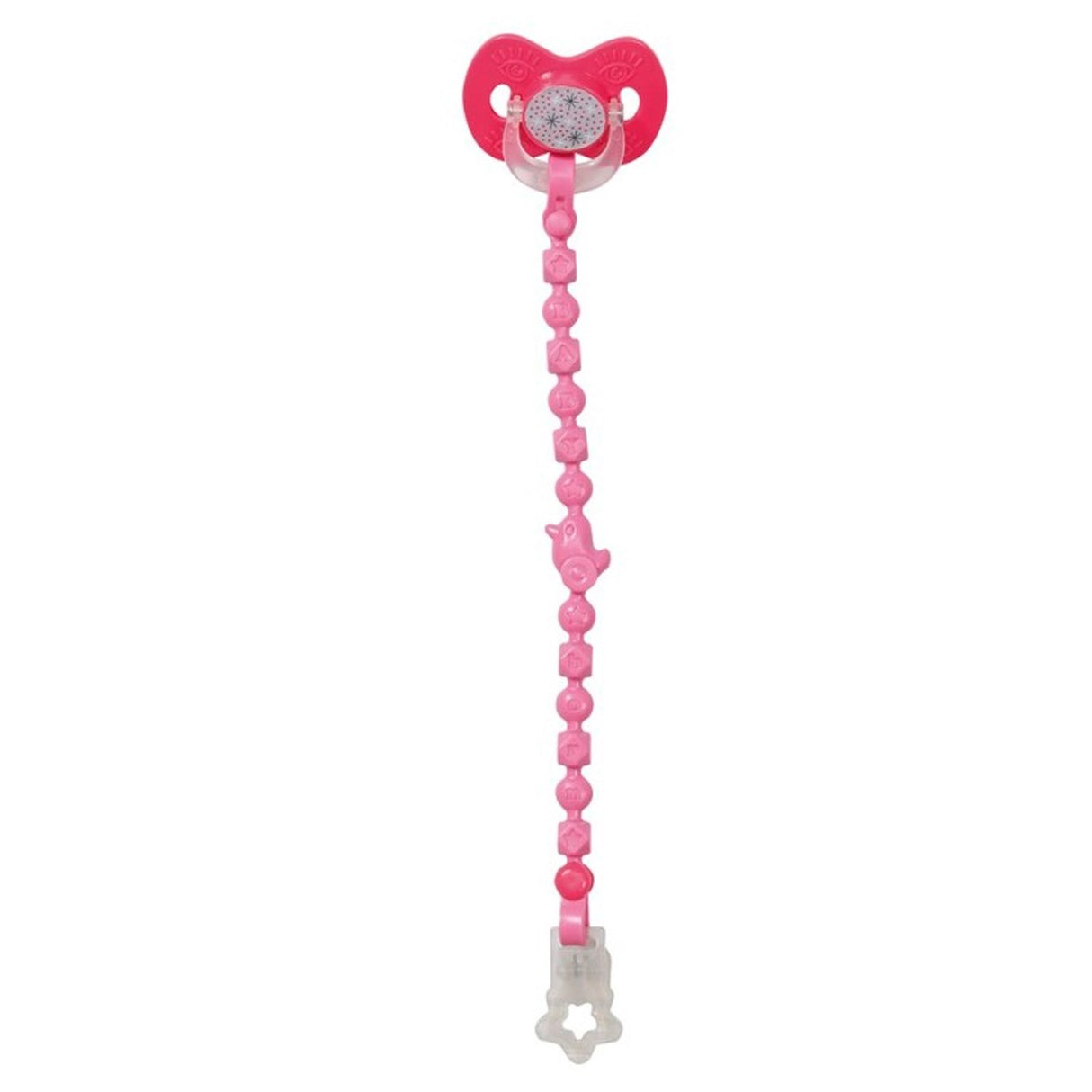 BABY Født BABY født Magic Pacifier med kjede 43 cm rød