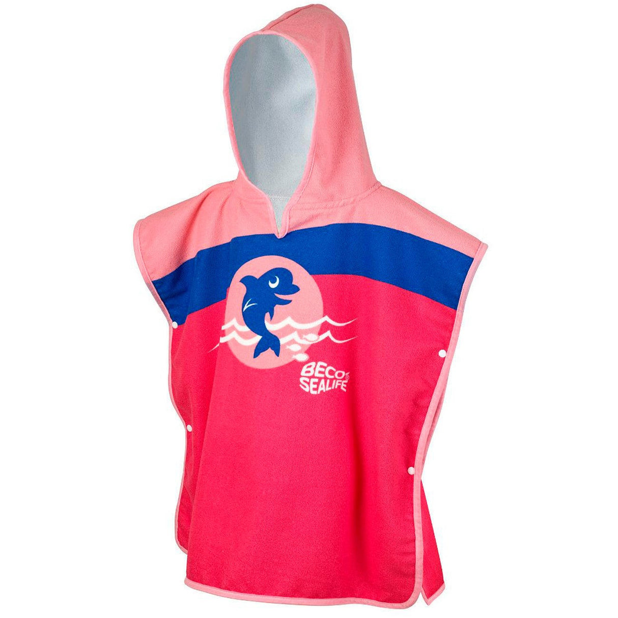 BECO Pink BECO-SEALIFE® Barn poncho