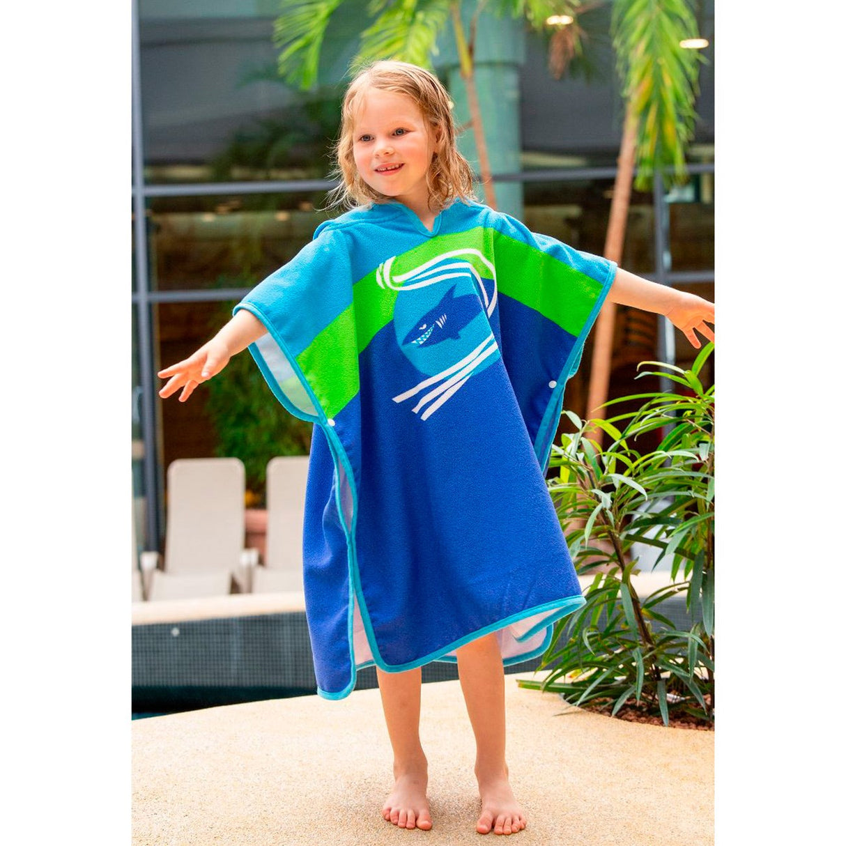 BECO Blå BECO-SEALIFE® Barn poncho 2