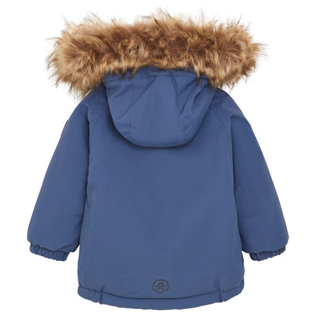 Color Kids Vintage Indigo Parka m. Fake Fur 2