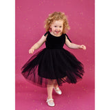 Dolly by Le Petit Tom Black Dolly Universe Velvet Cosmic Strings Tutu Kjole