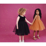 Dolly by Le Petit Tom Black Dolly Universe Velvet Cosmic Strings Tutu Kjole