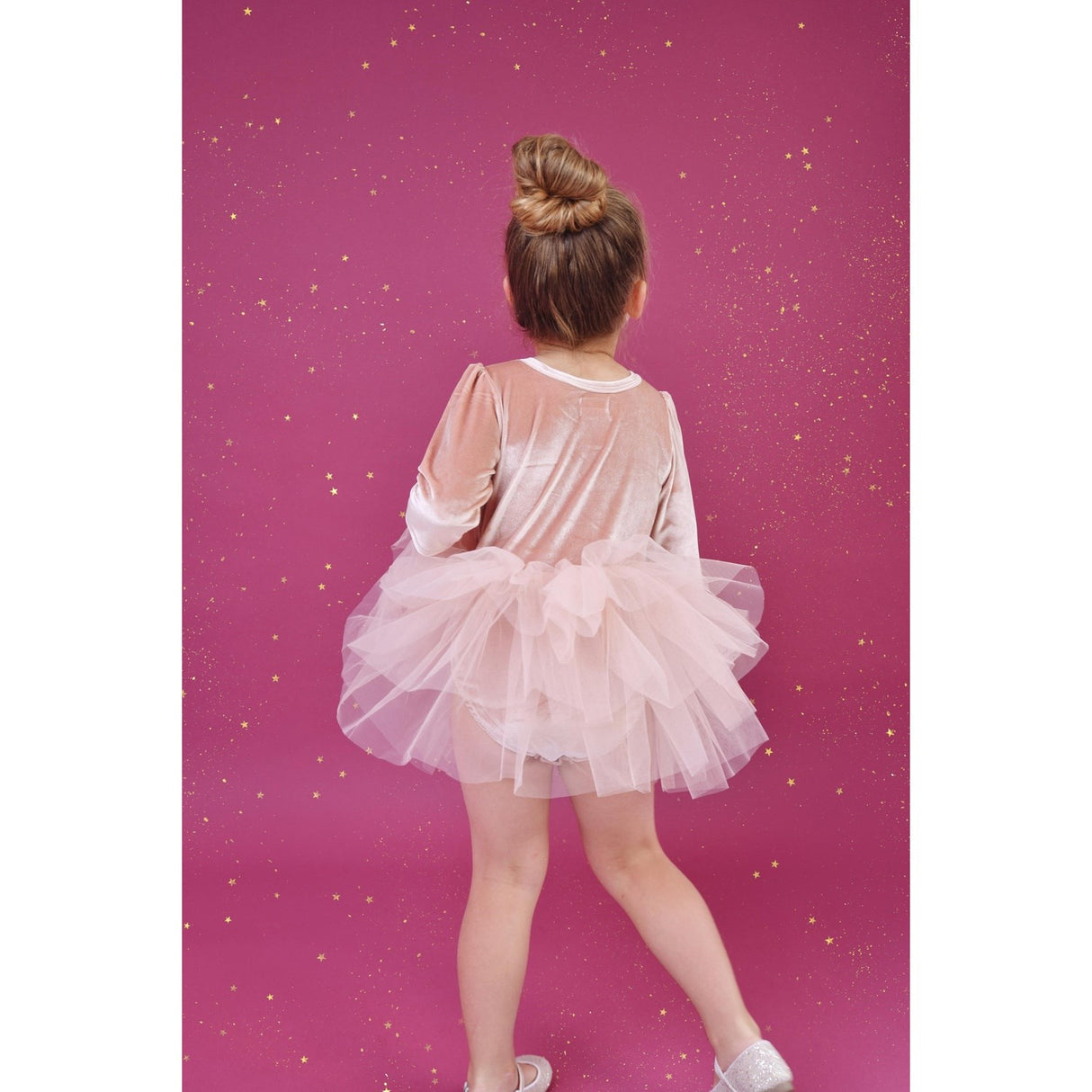 Dolly by Le Petit Tom Pink Dolly Universe Velvet Planet Tutu Kjole