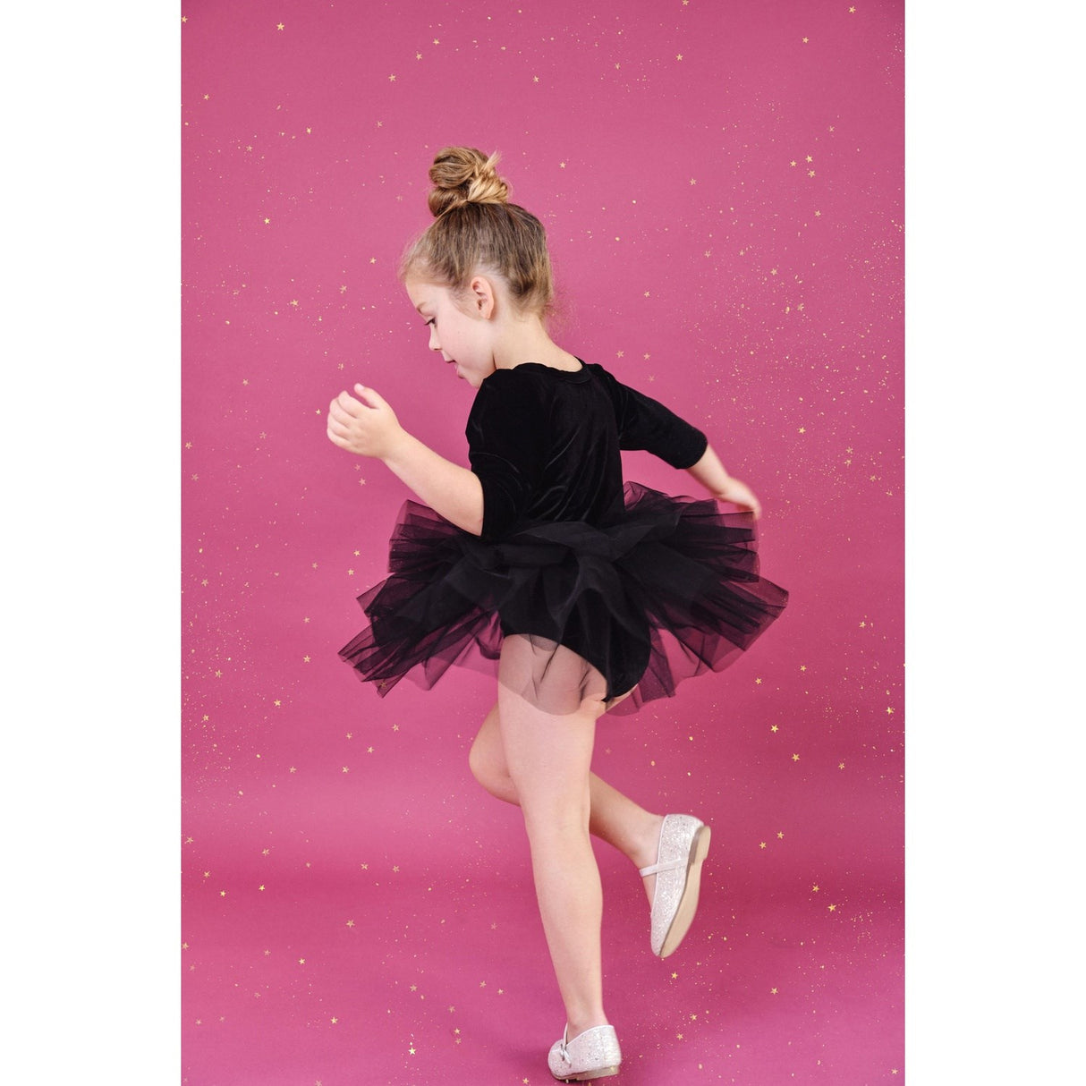 Dolly by Le Petit Tom Black Dolly Universe Velvet Planet Tutu Kjole