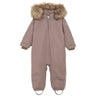 En Fant Pine Bark Baby Flydress m. Fake Fur