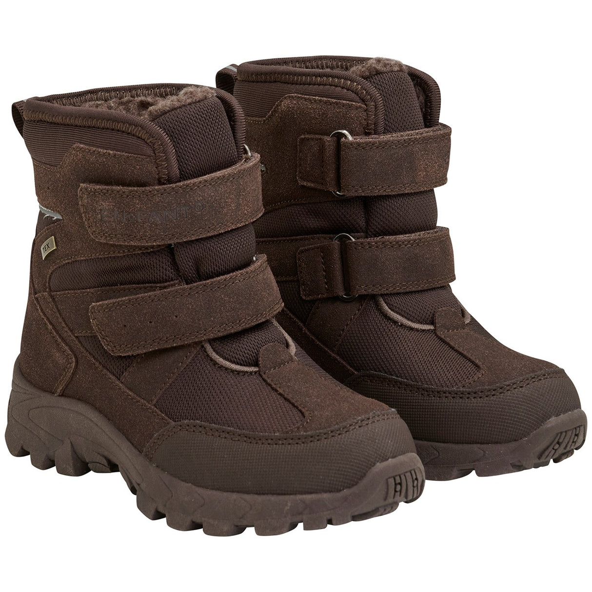 En fant Chocolate Brown Winter Boots borrelås TEX