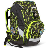 Ergobag Skoletaske Sæt Lumi Pack Dragon RideBear Lava Yellow