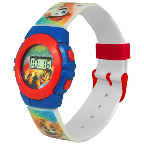 <ul><li>Passer fra ca. 4 år</li><li>Superfint digitalt armbåndsur</li><li>Klokken kan justeres i størrelse</li><li>Det er to knapper på siden hvor det er mulig å stille inn tiden</li><li>Husk å følge vaske- og bruksanvisningen</li></ul>