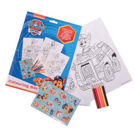 Euromic Paw Patrol Coloring Set med fargeleggingssider