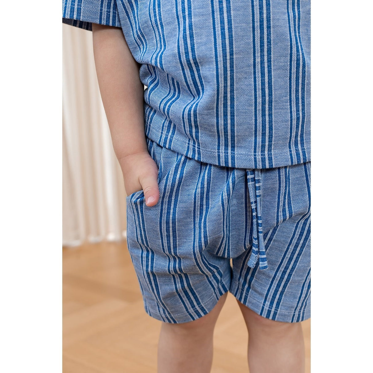 Fliink Cloud Dancer Mazerine Blue Stripe Miro Shorts 3