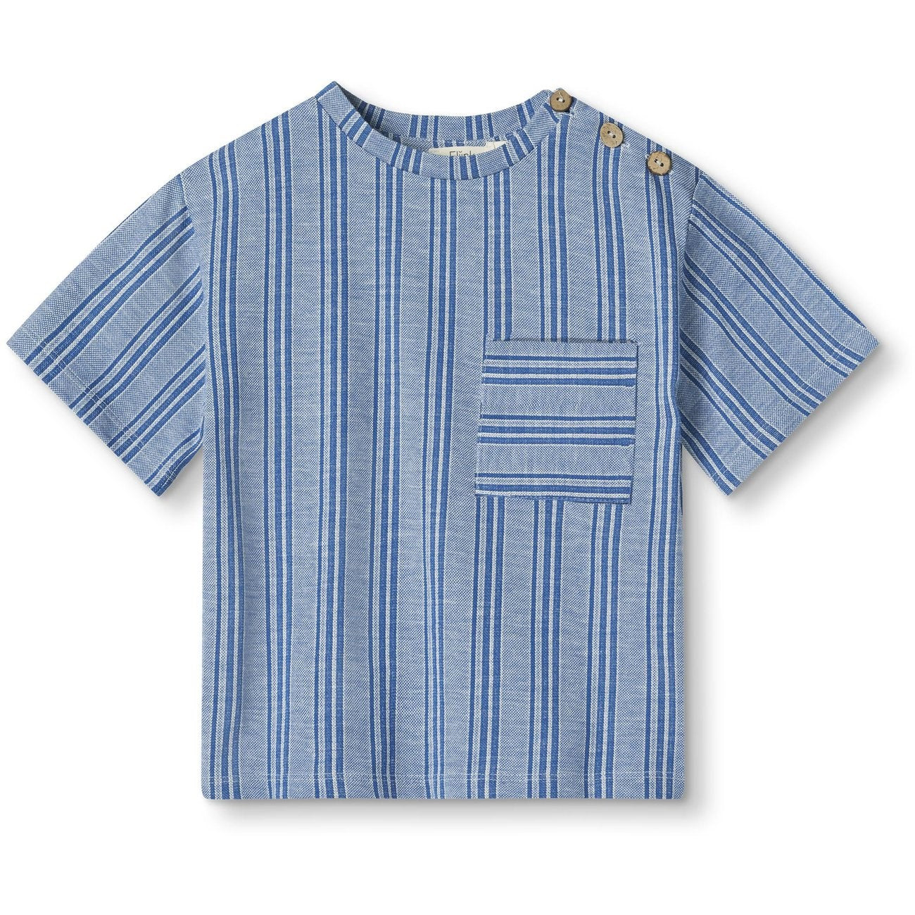 Fliink Cloud Dancer Mazerine Blue Stripe Miro T-skjorte