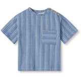 Fliink Cloud Dancer Mazerine Blue Stripe Miro T-skjorte