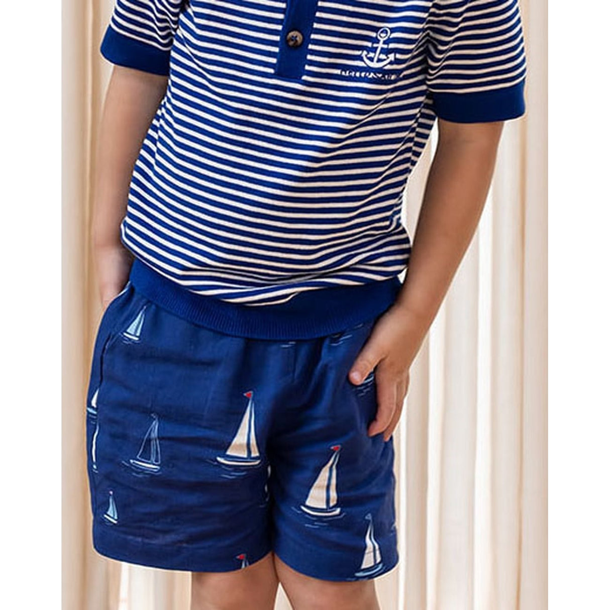 Fliink Mazerine Blue Aop Sailor Shorts 2