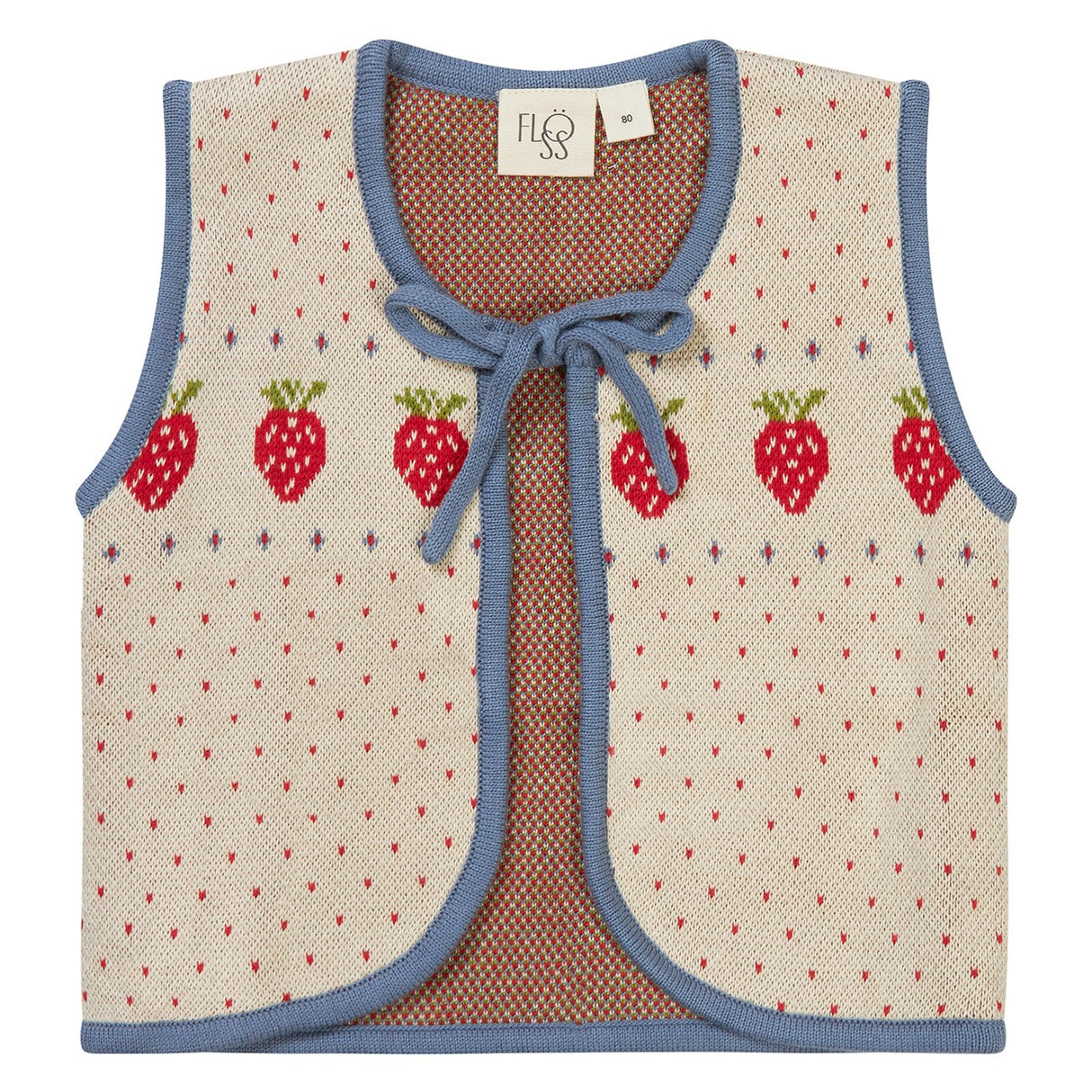 Flöss Warm Cotton/Slate Blue Betty Vest