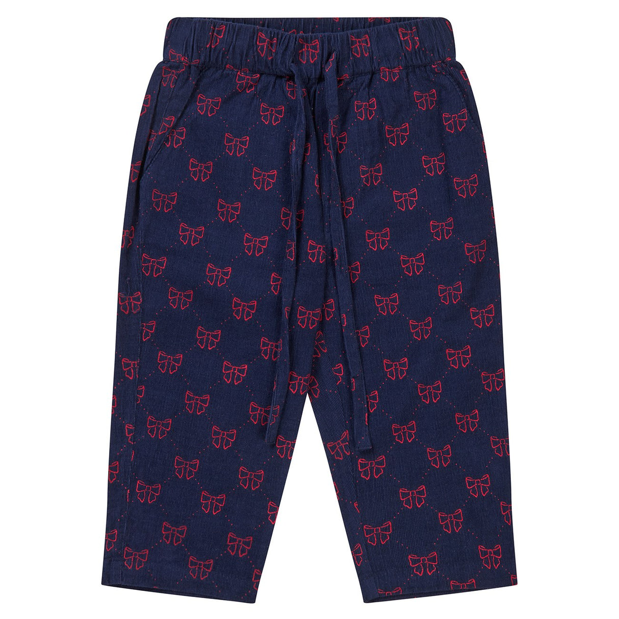 Flöss Navy/Ruby Red Bows Luna bukser