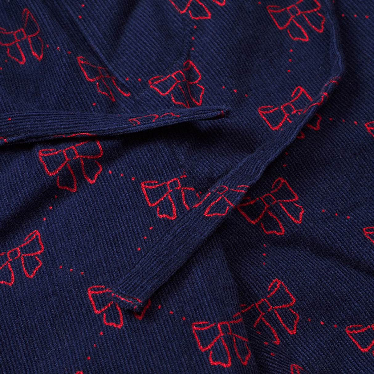 Flöss Navy/Ruby Red Bows Luna bukser 2