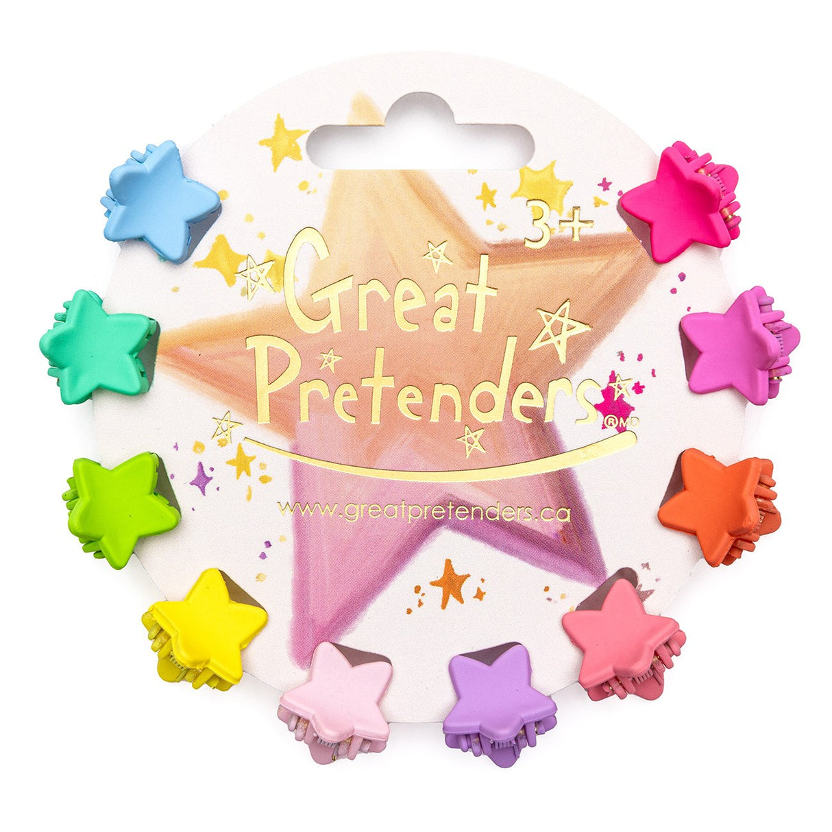 Great Pretenders Rainbow Star Mini Hairclips