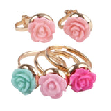 Great Pretenders Boutique Rose Rings & Øredobber Set