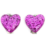 Great Pretenders Boutique Glitter Heart Clip på øredobber 3