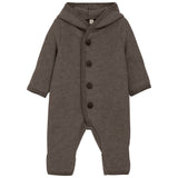 Huttelihut Brown Melange Pram Suit Pixie Wool Fleece