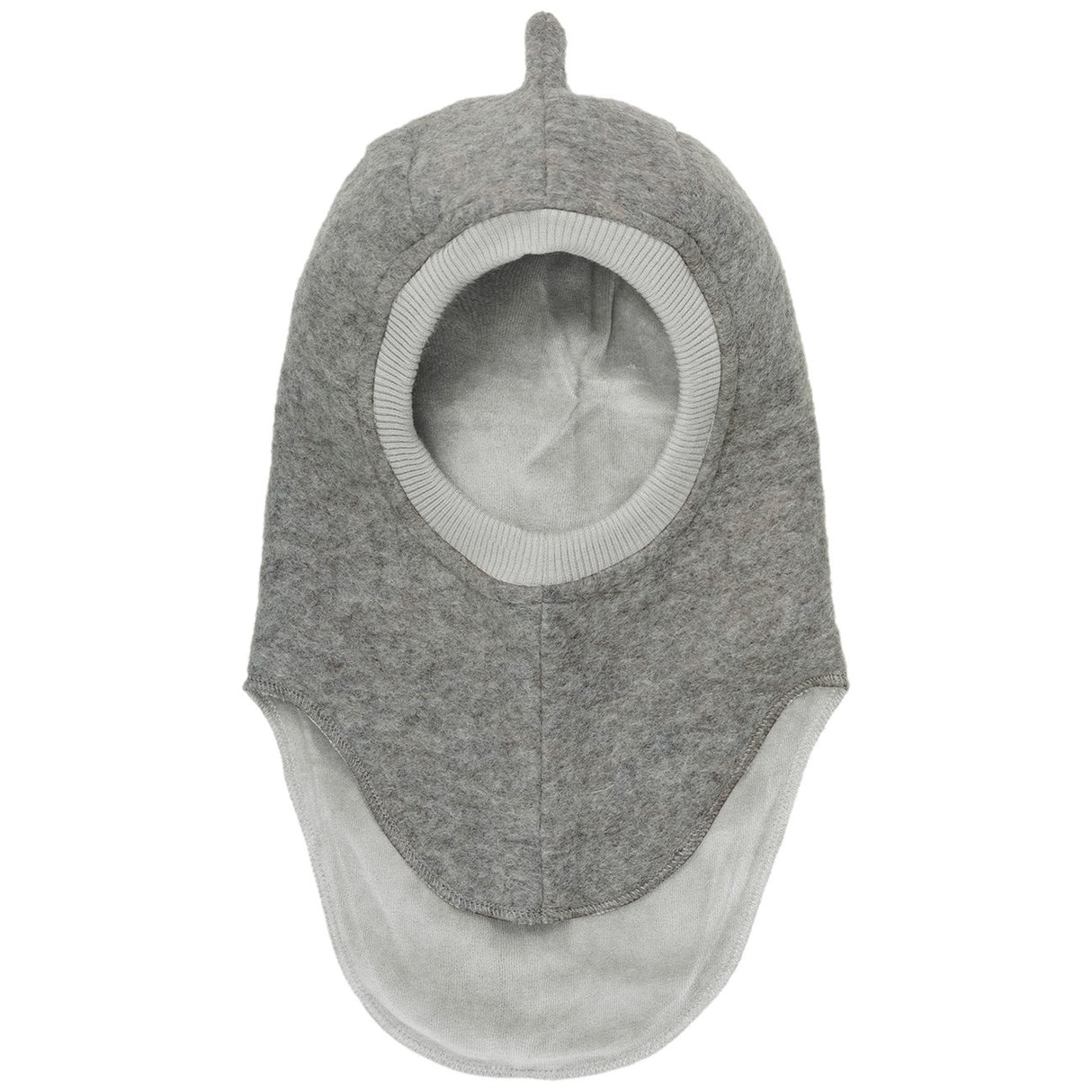 Huttelihut Medium Grey Melange Balaclava Triangles Ull