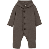 Huttelihut Brown Melange Pram Suit Pixie Wool Fleece