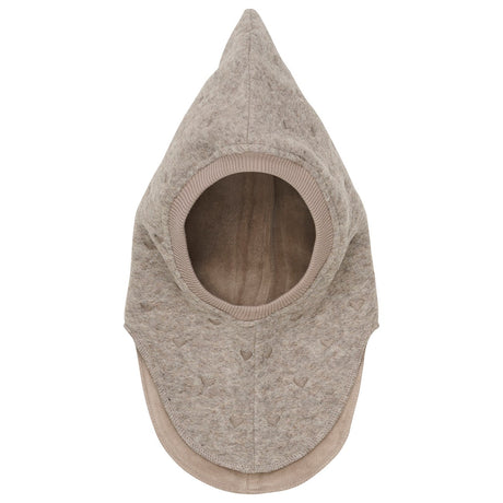 Huttelihut Camel Melange Balaclava Hearts Emb. Ull