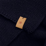 Huttelihut Dark Navy Neck Varmere ullstrikk