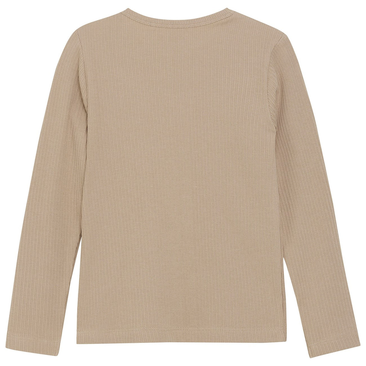 Huttelihut Light Taupe T-skjorte Ls Rib