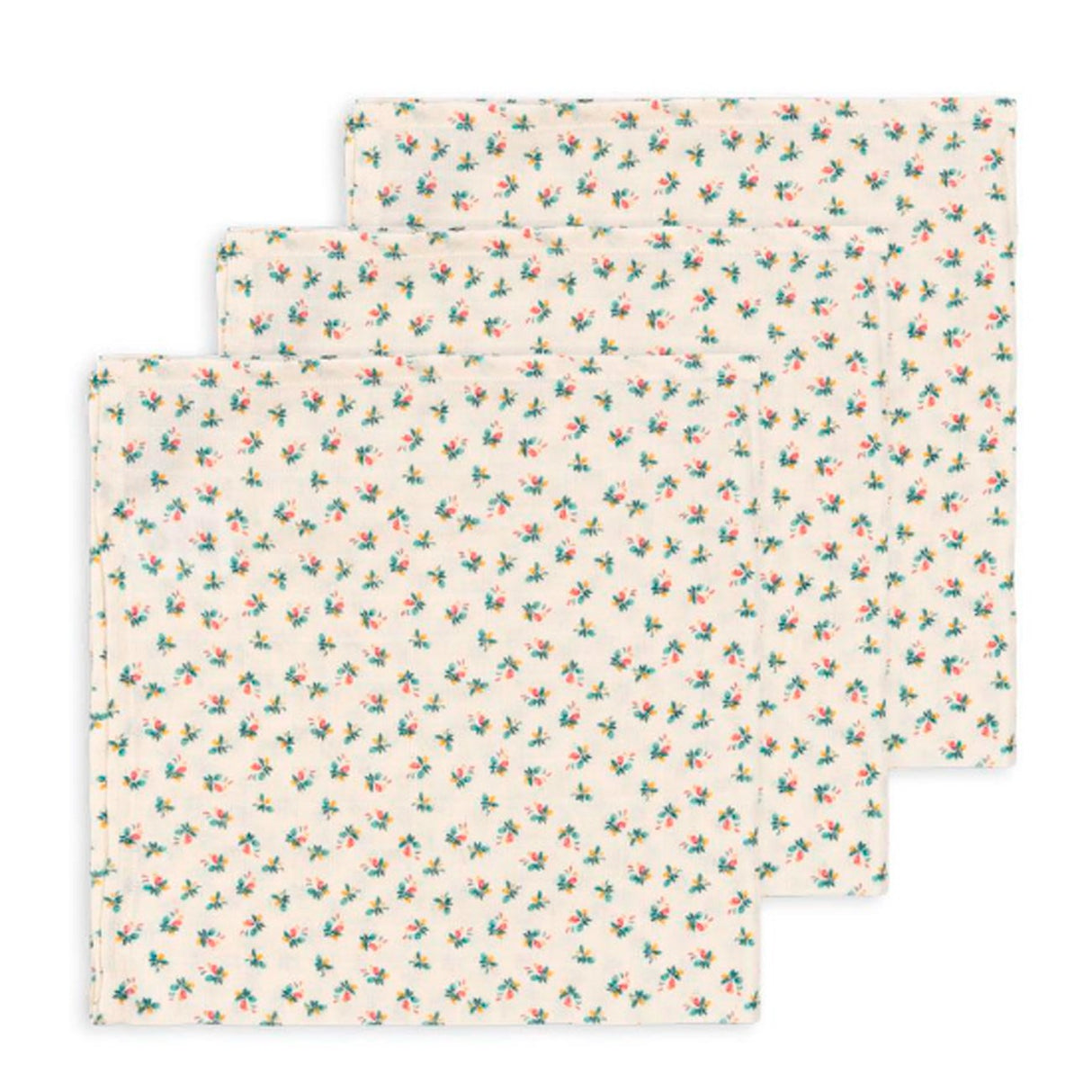 Konges Sløjd Fleur Coloré 3 Pack Muslin Cloth Gots 2