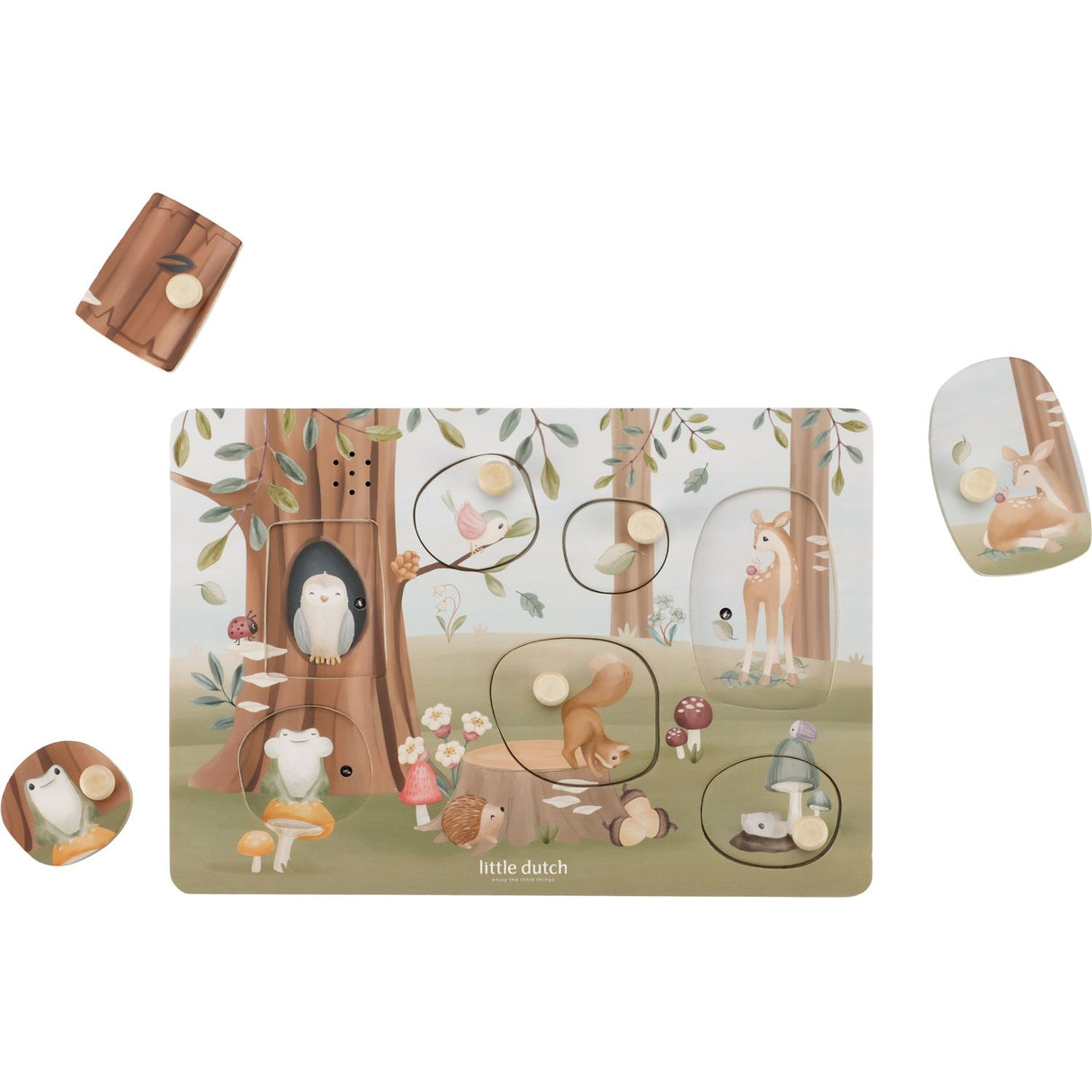 Little Dutch Forest Friends Multi Puslespill Med Lyd