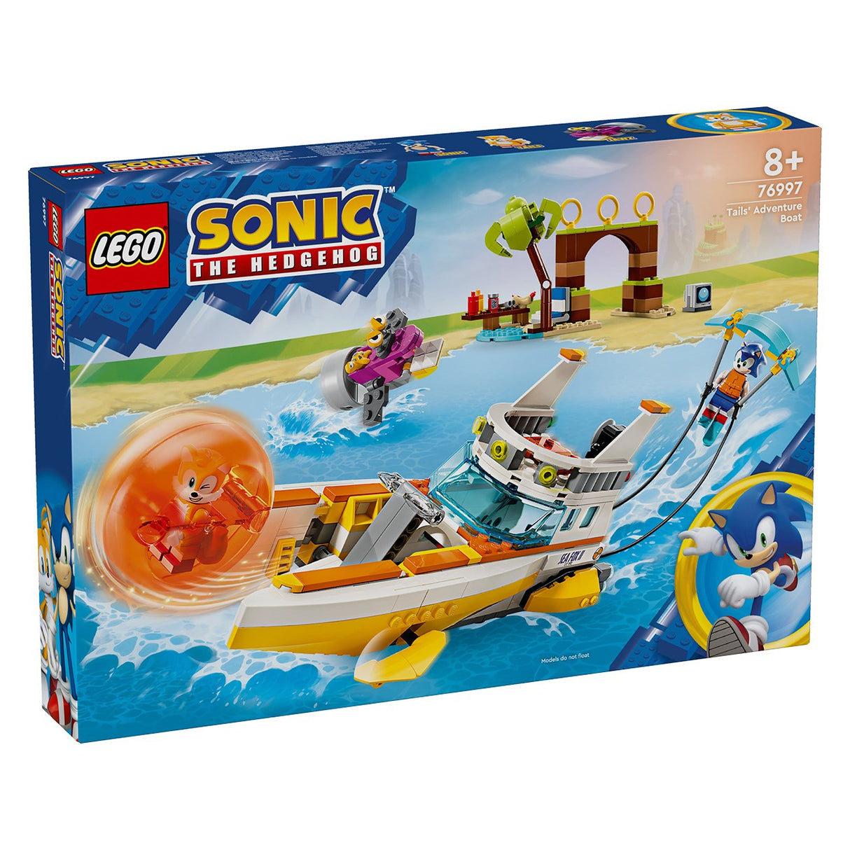 LEGO® Sonic Sonic Tails' actionbåt