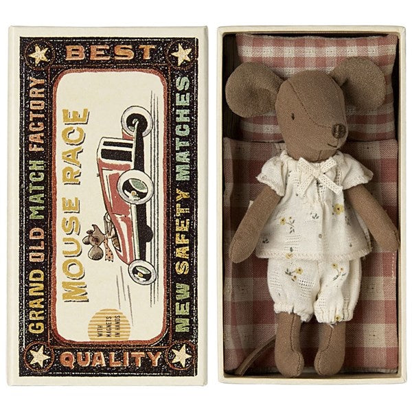 Maileg Storesøster Mus i Fyrstikkeske