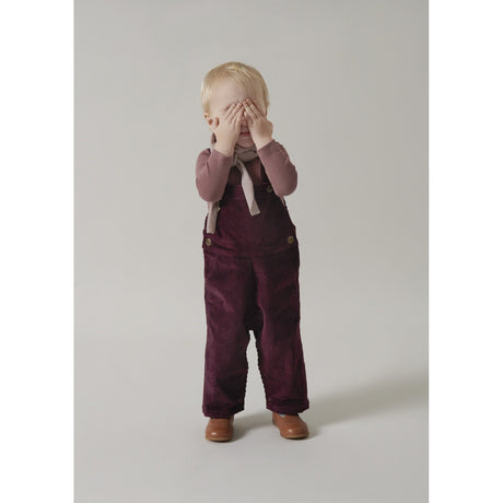 MarMar Heavy Cord Deep Mulberry Ruben Overalls