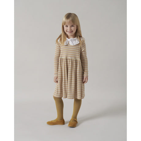 MarMar Modal Rib Autumn Stripe Mix Denka Kjole