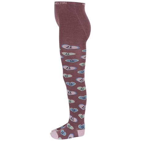 MELTON Grape Shake Happy hearts tights