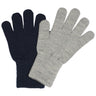MELTON Mix lysegrå Mel Blue Comfy handsker 2-pakning