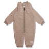 Mini A ture Grey Brown Adel Teddy Fleece Heldrakt