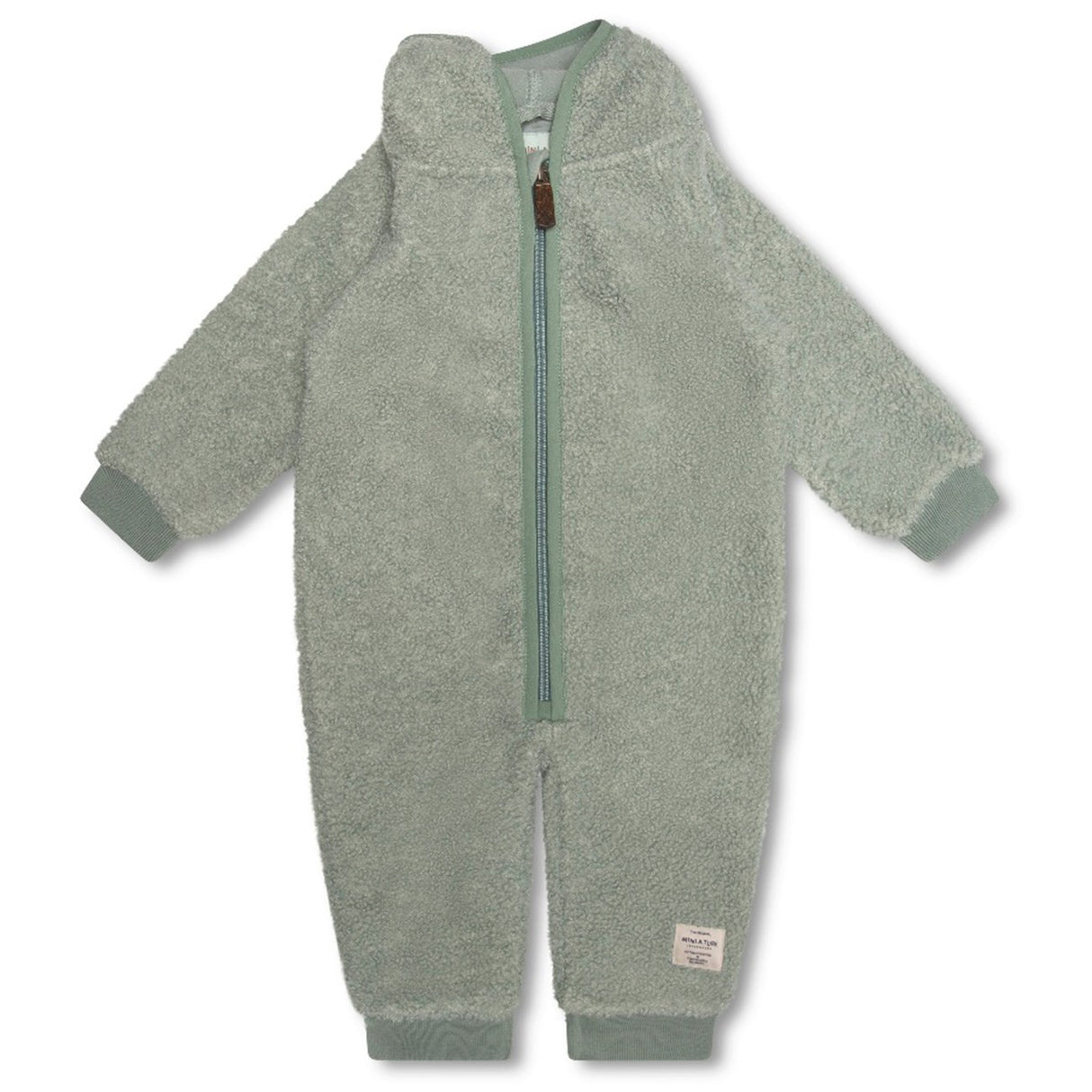 Mini A ture Pale Green Adel Teddy Fleece Heldrakt